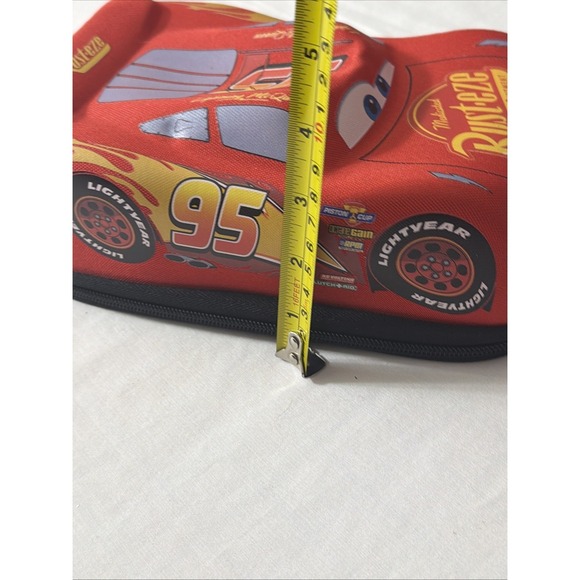 Pixar Cars Lightning McQueen 95 Rust-Eze 3D Zip Pencil Case Disney Store - Picture 10 of 16